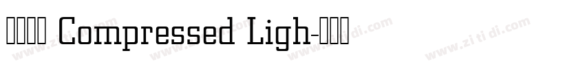 未來熒黑 Compressed Ligh字体转换